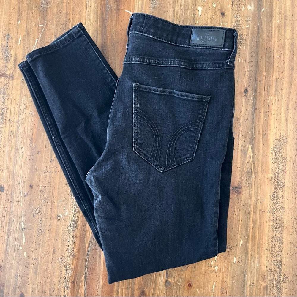 Hollister high rise crop super skinny stretch jeans